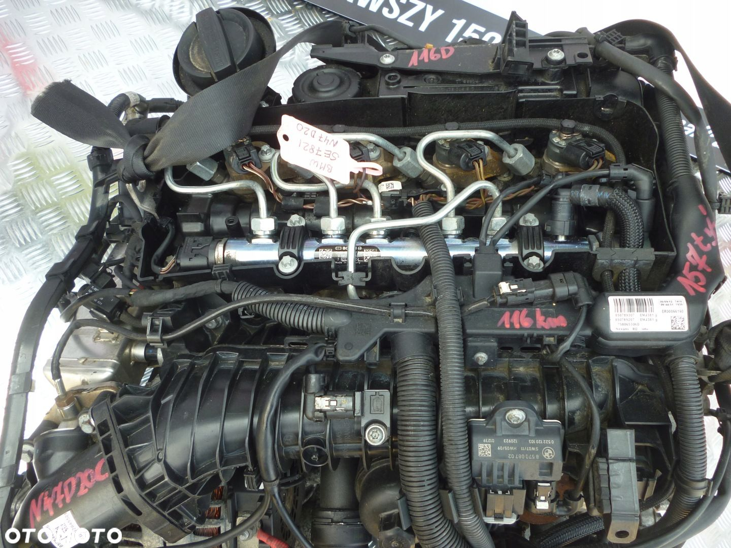 SILNIK KOMPLETNY BMW F20 116d 2.0D N47D20C 116KM 157 TYS - 2