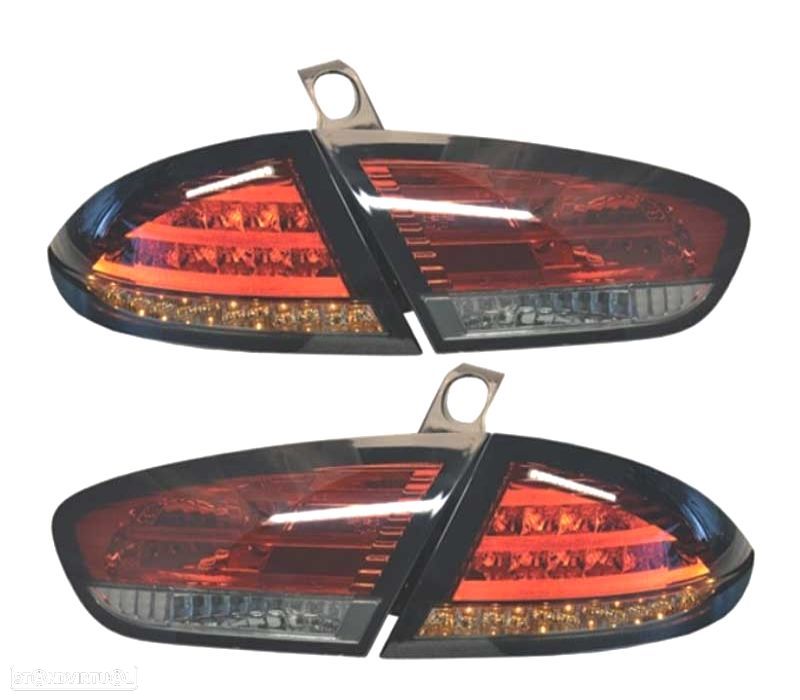 PILOTOS SEAT LEON 09-12 LED TIPO CELIS VERMELHO FUMADO - 1