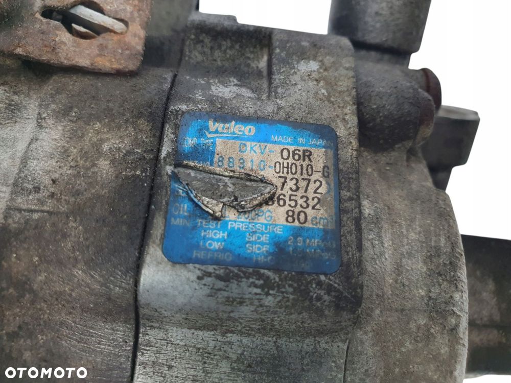 SPRĘŹARKA KLIMATYZACJI Toyota Yaris II 1.0 B 1KR VALEO DKV06R 88310-0H010-G - 16