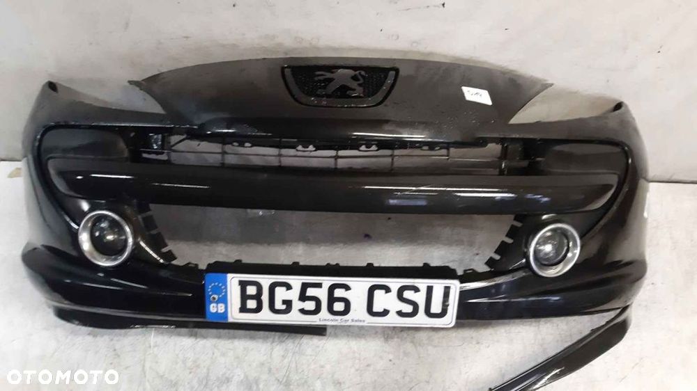 * ZDERZAK PRZÓD PRZEDNI PEUGEOT 207 URBAN MOVE EXL CZARNY HALOGENY - 1