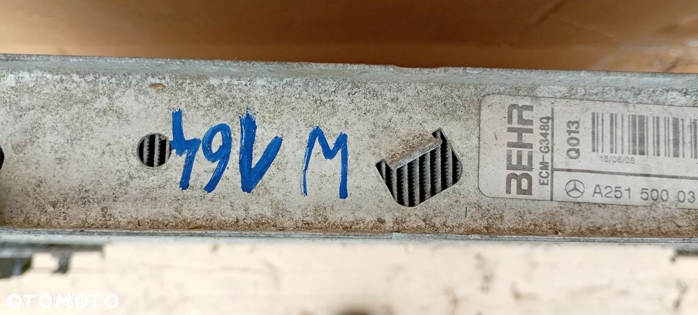 Chłodnica wody płynu Mercedes ML W164 3.0 CDI A2515000103 - 10