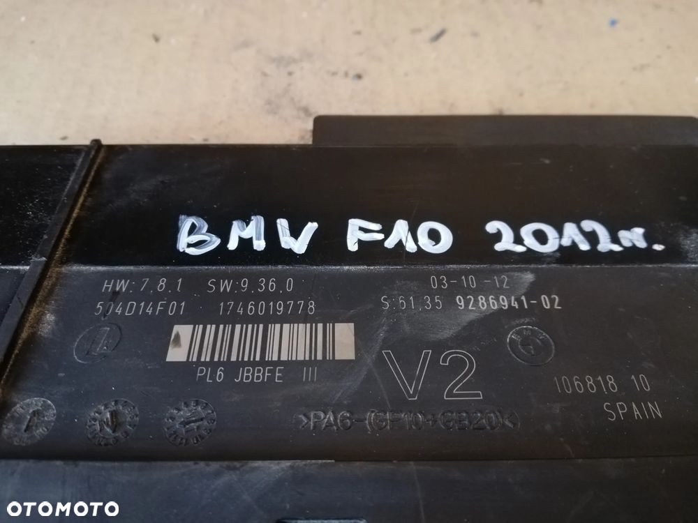MODUŁ STEROWNIK KOMFORTU 9286941 BMW 5 F10 F11 - 2