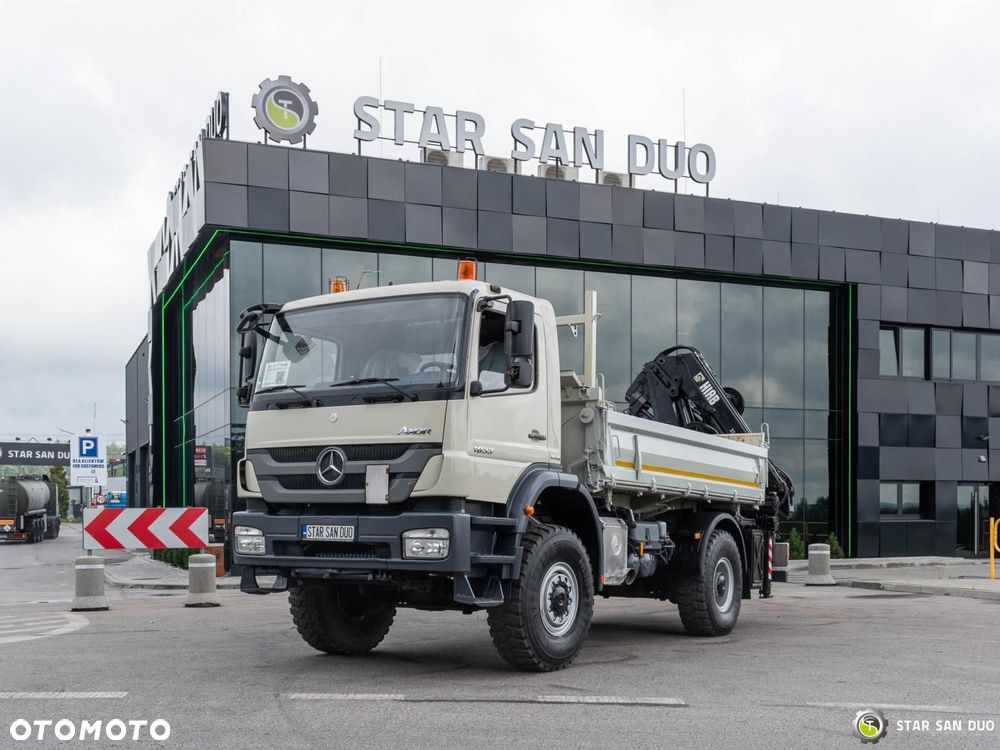 Mercedes-Benz AXOR 1833 4x4 HIAB 166 HDS Żuraw Wywrotka Chwytak - 14