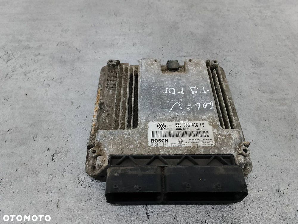 KOMPUTER, STEROWNIK VW GOLF V 03G906016FS  0281011955 1.9 TDI BOSCH - 1