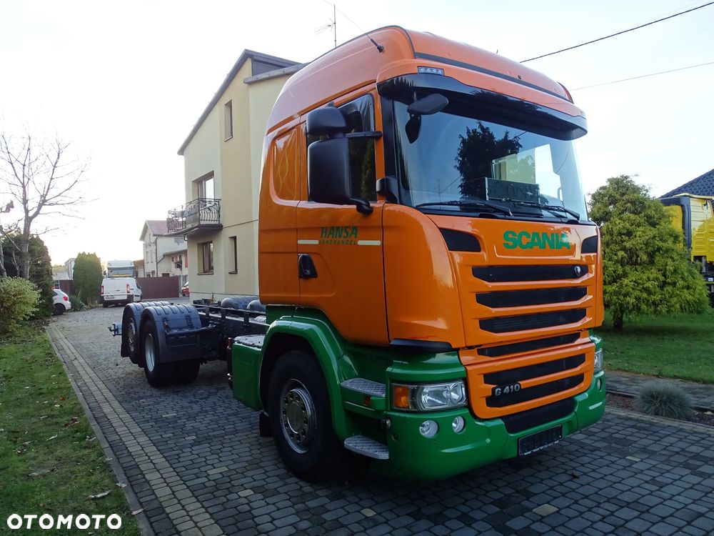 Scania G 410 / RAMA DO ZABUDOWY / EURO 6 / OŚ SKRĘTNA / PTO / Z NIEMIEC / - 3