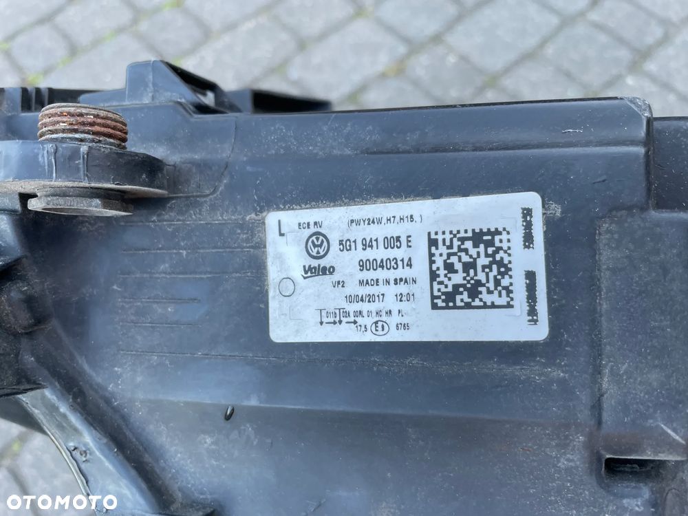 LAMPA PRZEDNIA PRZÓD LEWA reflektor lewy ZWYKŁA VW GOLF 7 VII 5G0 2012-2017 - 4