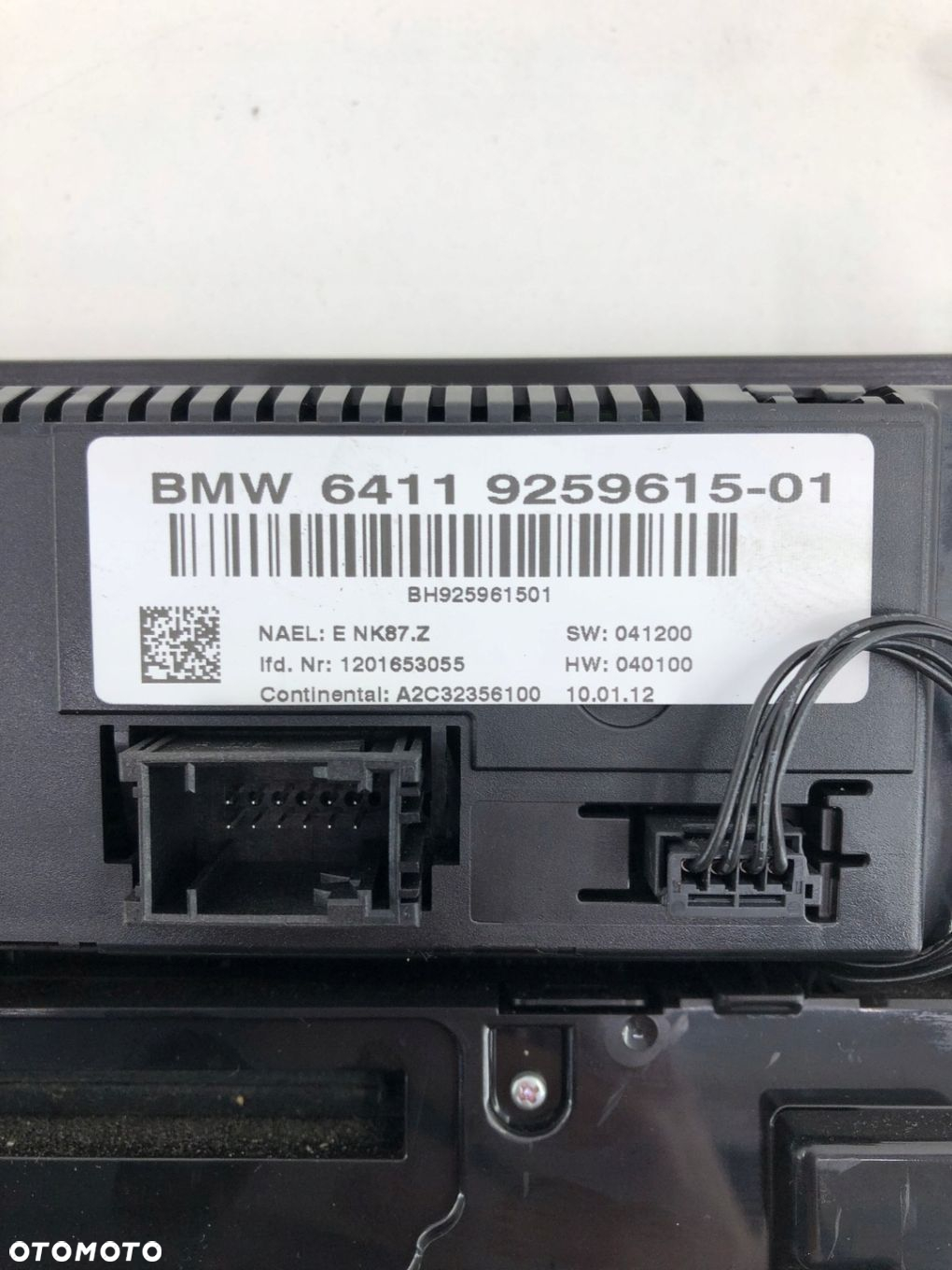 BMW F25 X3 F26 PANEL REGULACJA NAWIEWU RADIA 9259615 - 5