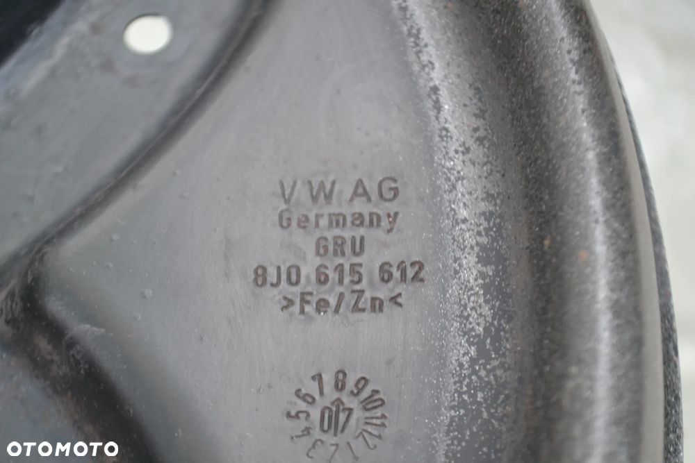 AUDI TT 8J OSŁONA KOTWICZNA TARCZY HAMULCOWEJ PRAWA TYŁ 8J0615612 - 3