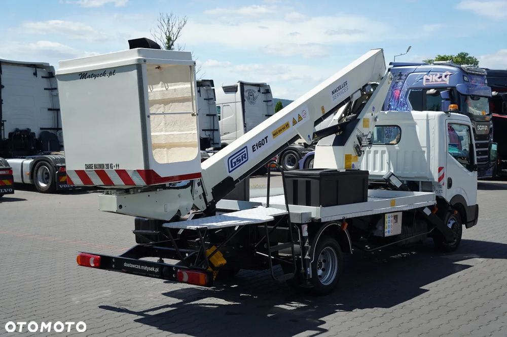 Nissan CABSTAR / PODNOŚNIK KOSZOWY / ZWYŻKA 16,2  METRÓW / GSR E160T /  BLIŹNIAK / UDŹWIG - 200 kg / 4 PODPORY / - 13