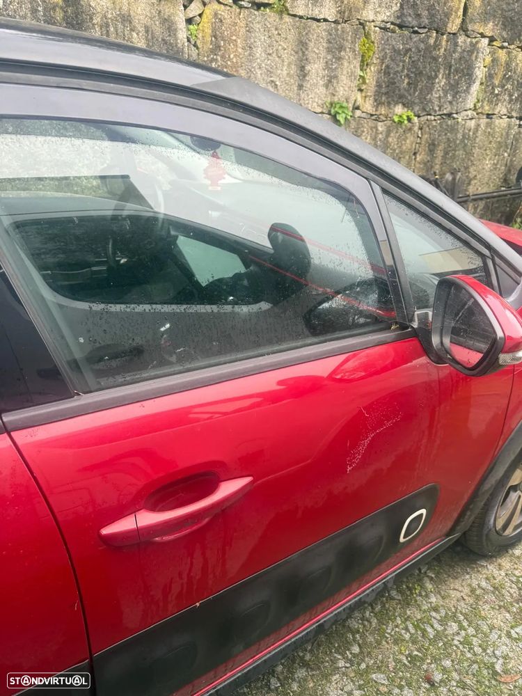 Espelho Retrovisor Frente Direito Citroen C3 Ano 2017