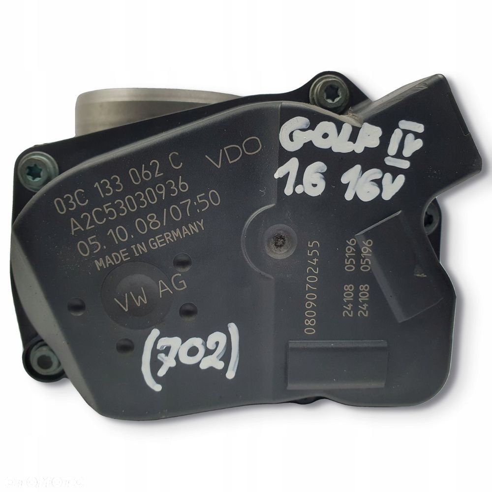 PRZEPUSTNICA VW Polo Golf V Skoda Fabia II 1.4 16V 03C133062C A2C53030936 - 16