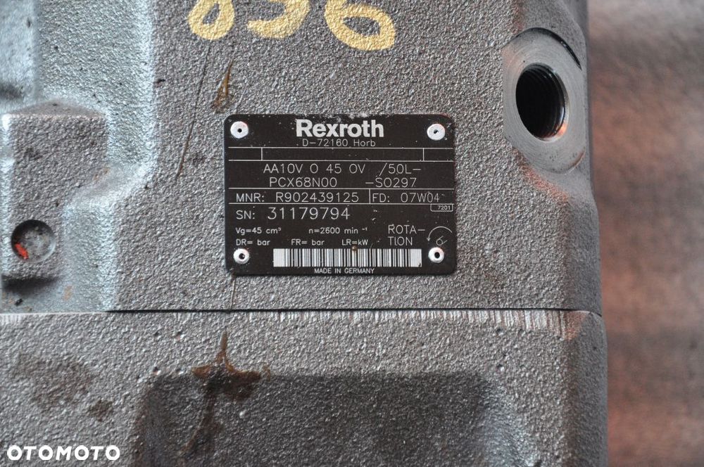 POMPA HYDRAULICZNA NR R902439125/ PCX68N00 CLAAS ARES 836 816 - 2
