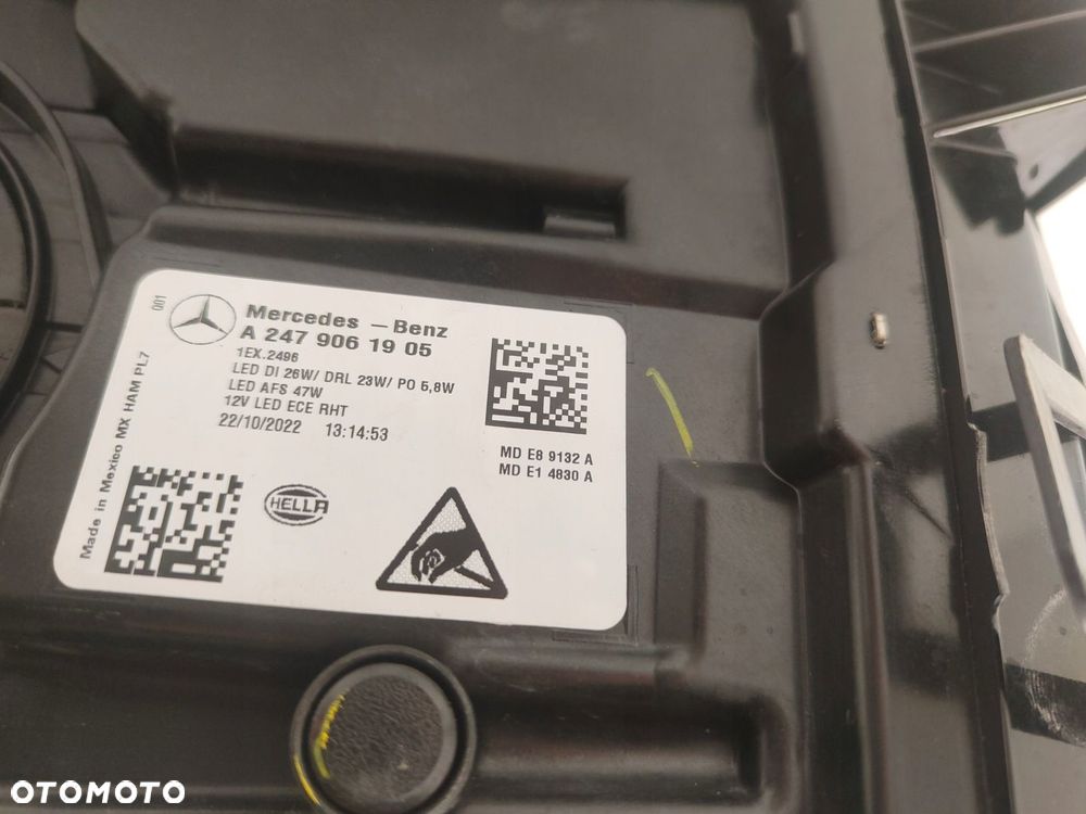 MERCEDES GLB A247 HIGH PERFORMANCE LED LAMPA LEWY PRZÓD A2479061905 - 6