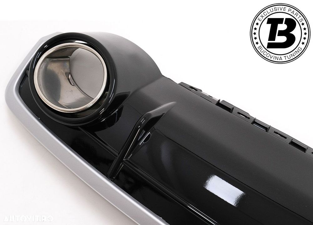 Difuzor Bara Spate cu Ornamente compatibil cu Audi Q7 4M S-Line RSQ7 Design - 7