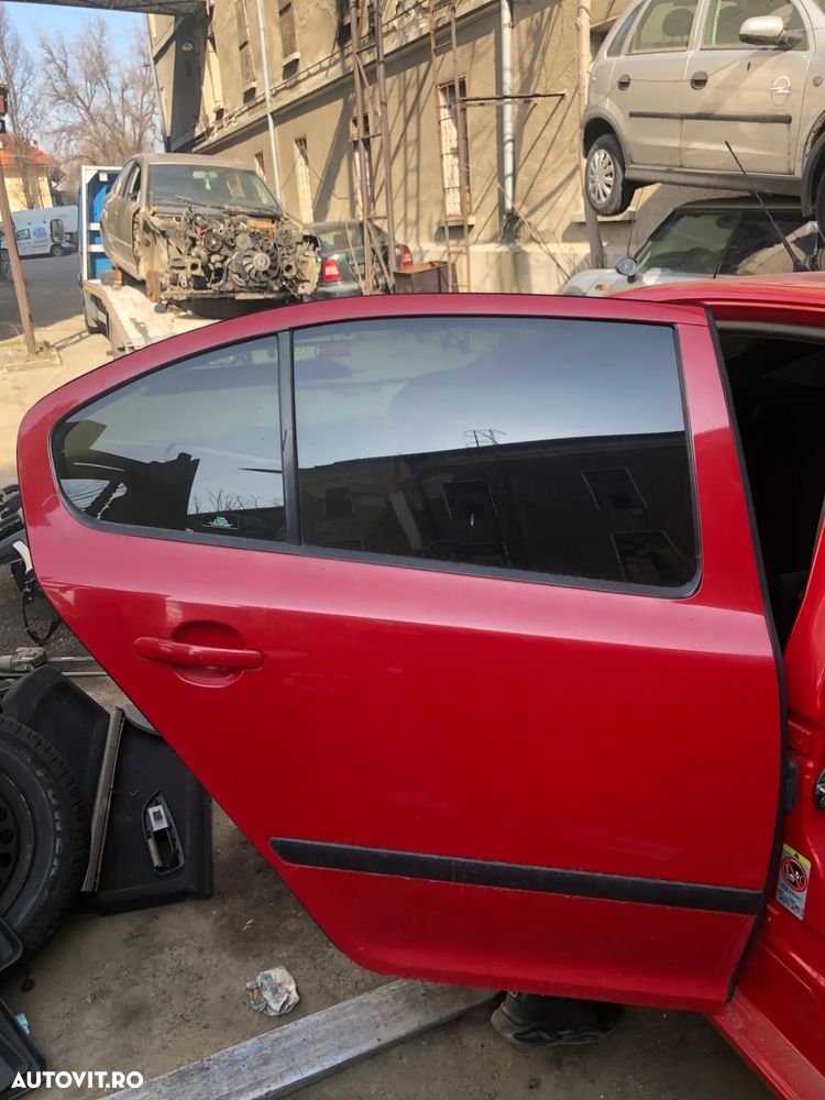 Usa stanga/dreapta fata spate Skoda Octavia 2 rosu berlina - 13