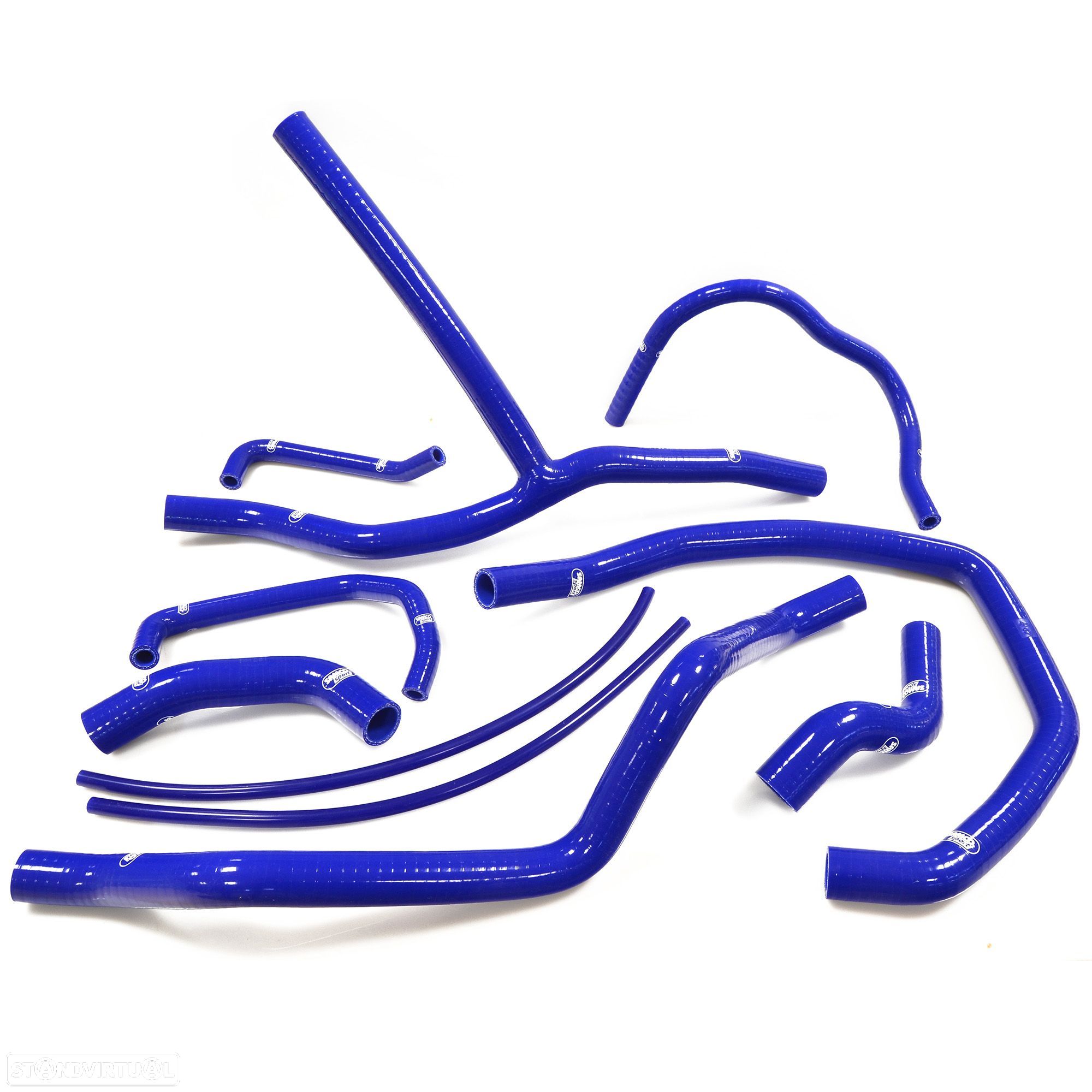 kit tubos radiador samco polaris rzr 900 xp azul 11-13 - 1