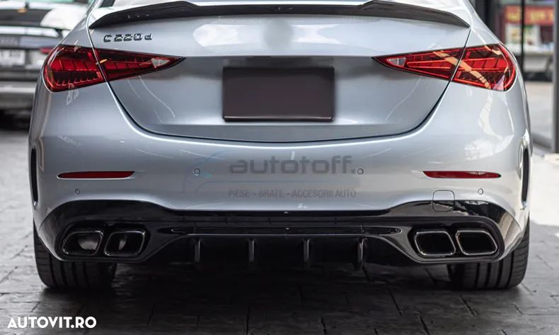 Difuzor bara spate compatibil cu Mercedes C-Class W206 S206 (2021+) C63 Design - 6