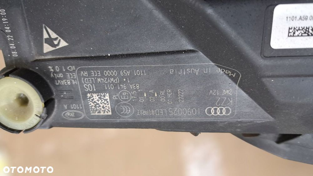 REFLEKTOR FULL LED AUDI Q3 83A 83F 2019-2023 ORYGINAŁ OE 83A941011 - 4