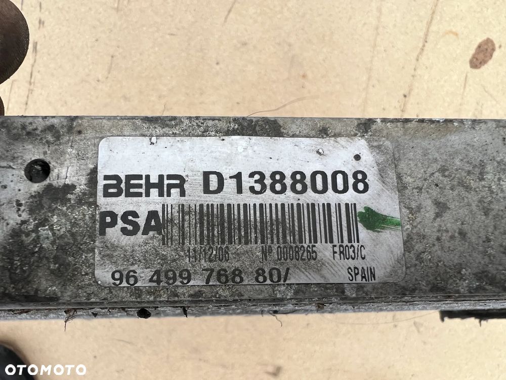CHŁODNICA POWIETRZA INTERCOOLER PEUGEOT 607 9649976880 D1388008 - 3