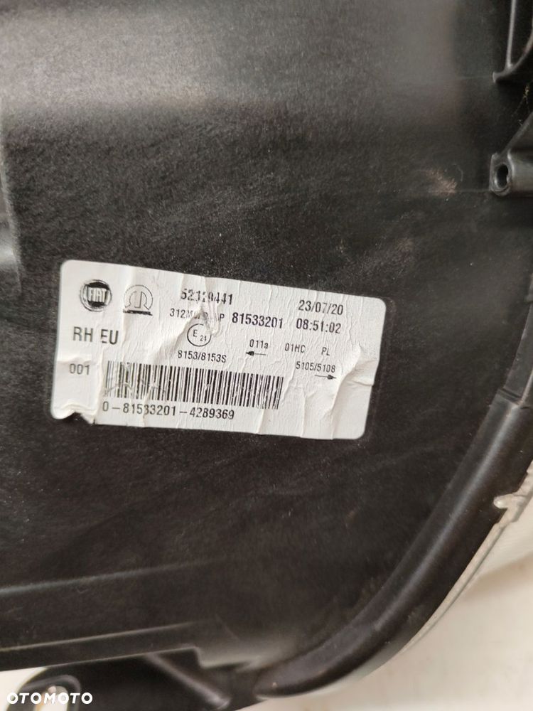 fiat 500 15- lift lampa prawa reflektor 52129441 - 6