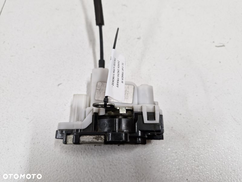 FIAT PANDA III 3 ZAMEK DRZWI PRAWY RZÓD 4 PIN EU EUROPA 51963632 - 2