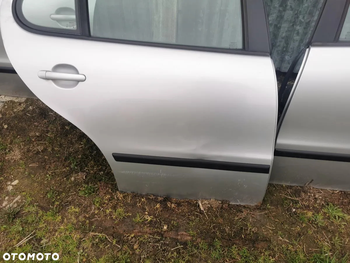 SEAT LEON I TOLEDO II DRZWI TYŁ TYLNE  LEWE PRAWE SREBRNE KOMPLETNE WYSYŁKA - 7