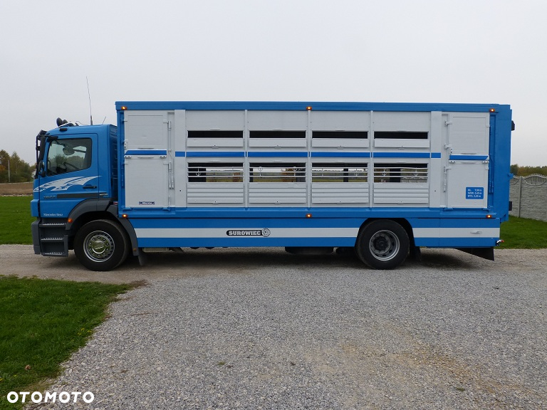 Mercedes-Benz AXOR 1829 DO ŻYWCA / ZWIERZĄT / BYDŁA Z WAGĄ / SUPER STAN / EURO 5 / DŁ. 7.50 M / CAŁY NA PODUSZKACH / DMC 18T!! - 10