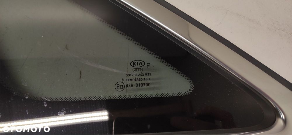 KIA CEED III HB SZYBA KAROSERYJNA LEWA TYLNA CHROM CIEMNA 17-21 - 2