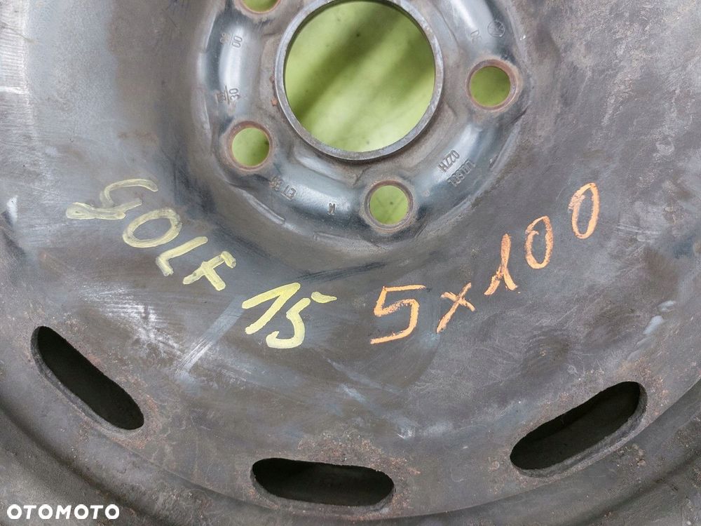 Felgi stalowe 4 SZT KOMPLET VW GOLF IV ET 38 , 6JX15 , 5X100 6Q0601027C - 9