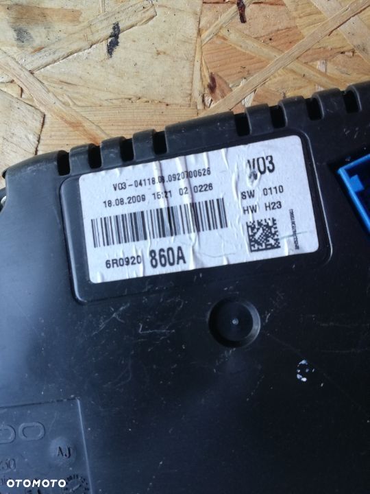 ZAGAR LICZNIK VW POLO 6R EUROPA A2C53364266 6R0920860A - 3