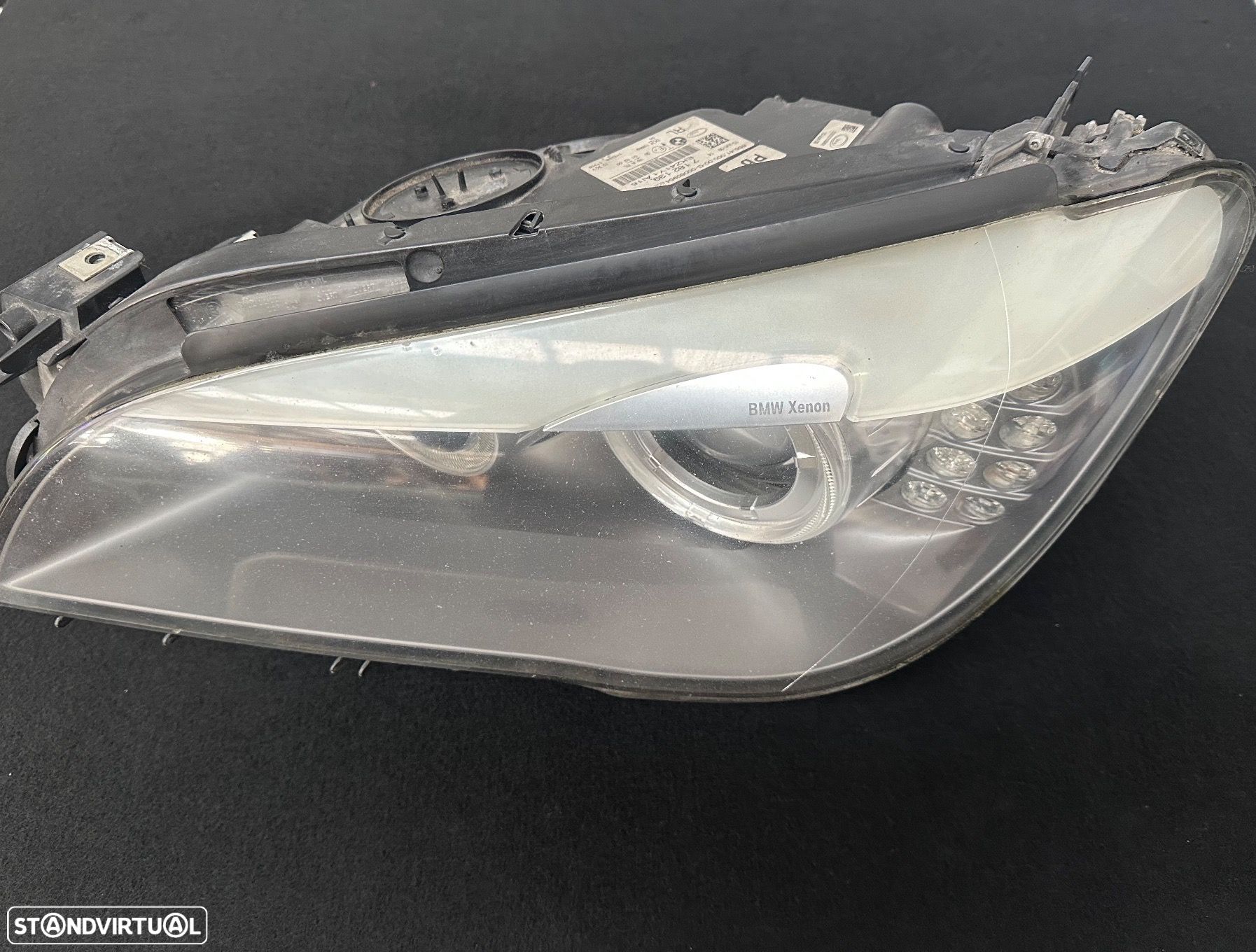 Original BMW Série 7 F01 2008+ Farol Frente Esquerdo Xenon 7182139 - 1