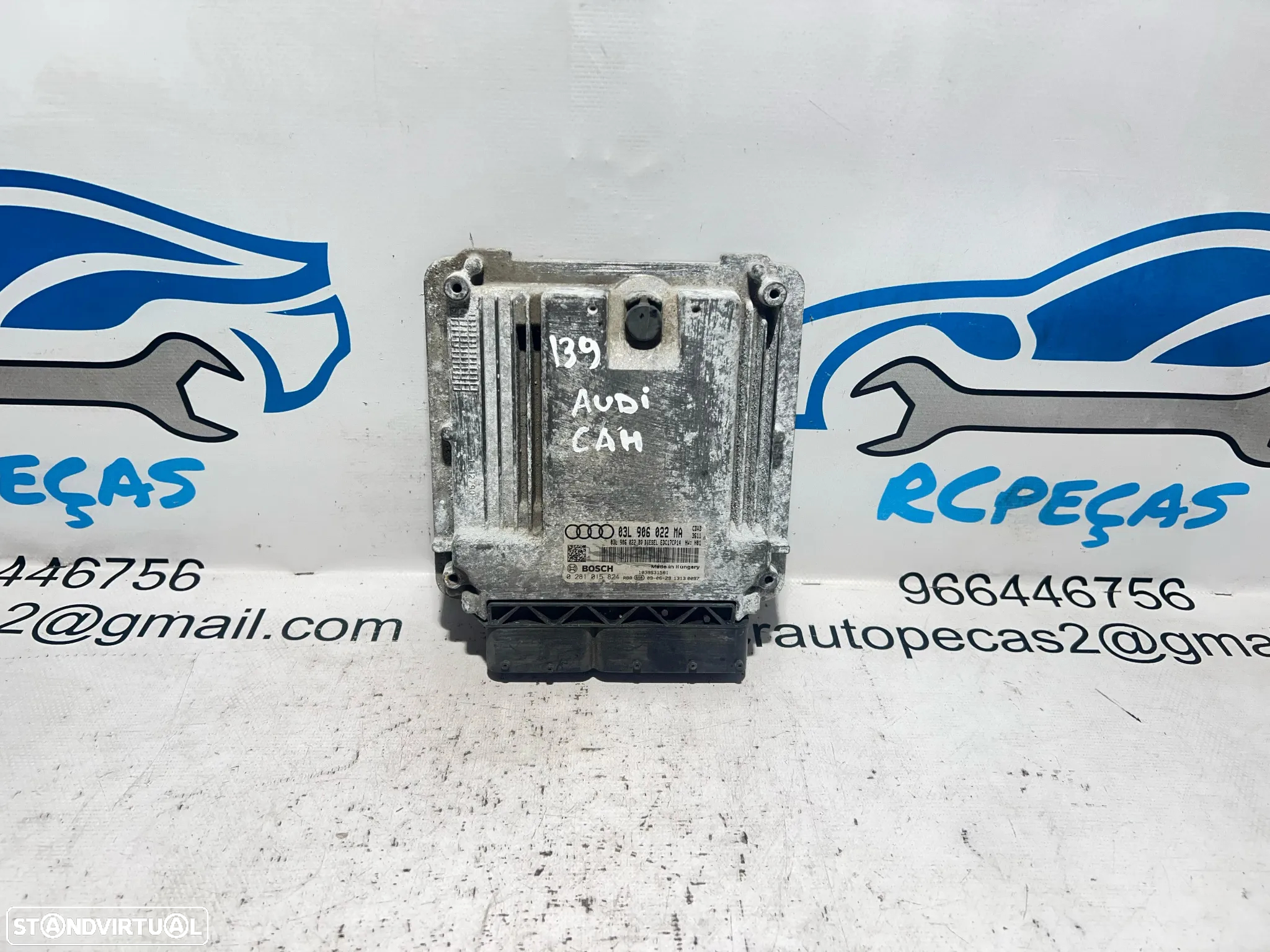 .Centralina Motor Bosch VW VAG Audi 2.0 TDi CBA 03L 906 022 MA / 0 281 015 824 - 2
