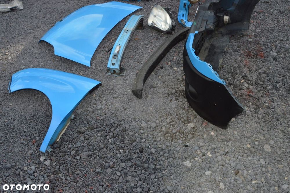 Zderzak maska błotnik lampa komplet przód fiat doblo ii 10r ral 5015 1.6 d - 4