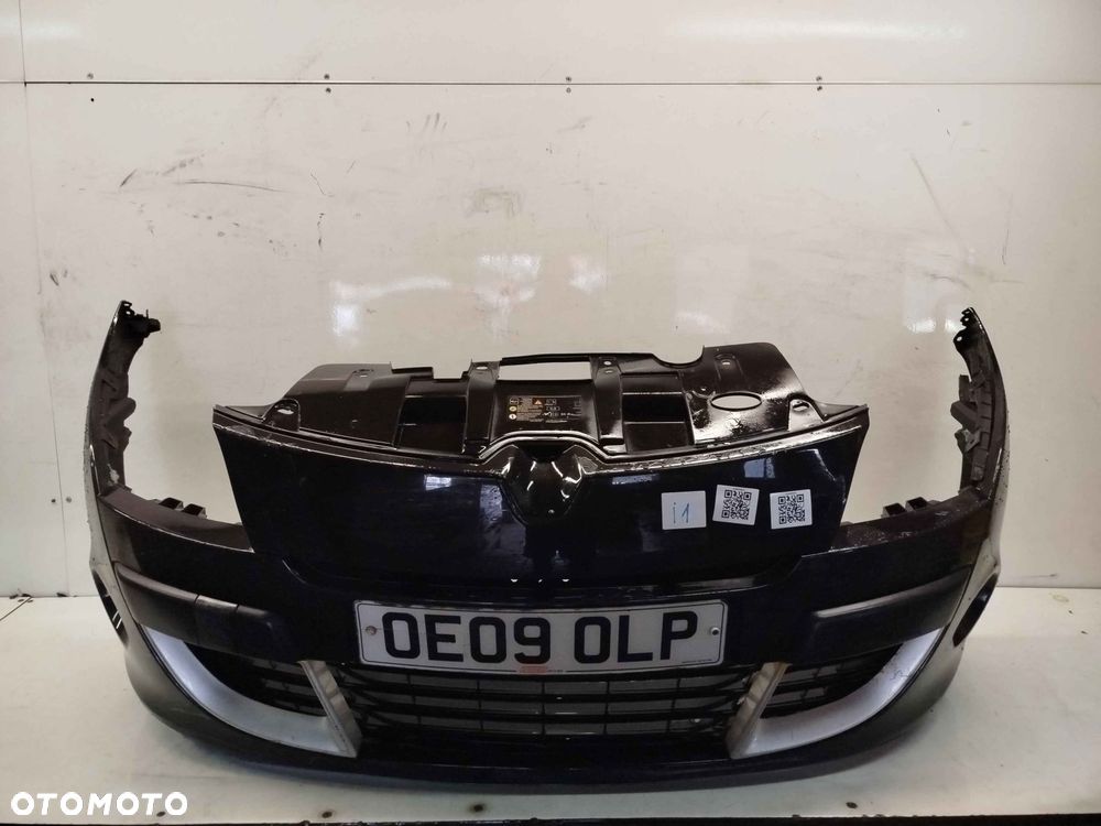 + ZDERZAK PRZÓD PRZEDNI RENAULT MEGANE 3 III NV676 CZARNY HALOGENY - 1
