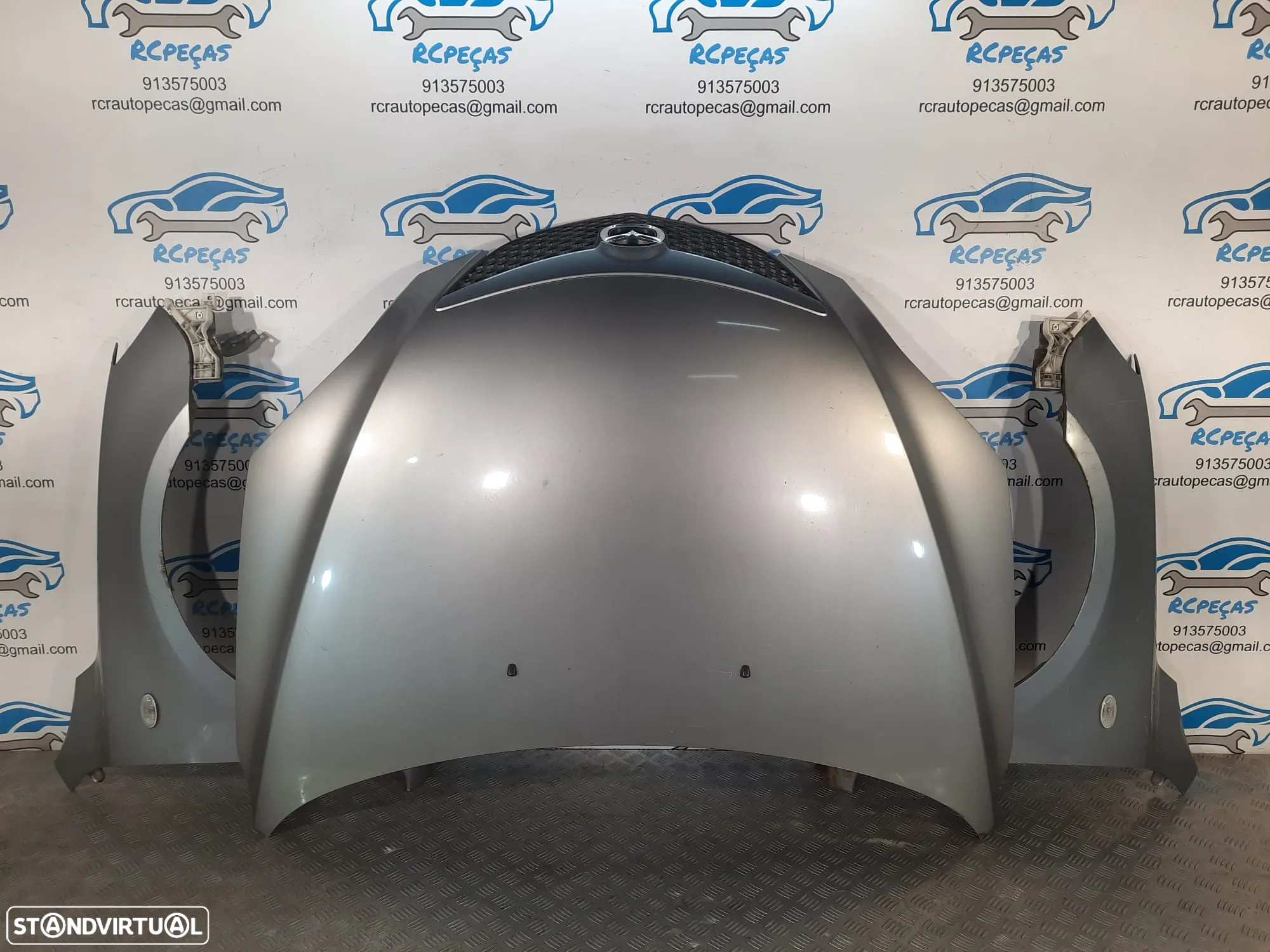 FRENTE COMPLETA MAZDA 3 BK CAPOT PARACHOQUES GUARDA-LAMAS OTICAS RADIADOR VENTILADOR FRENTE FIBRA REFORÇO - 7