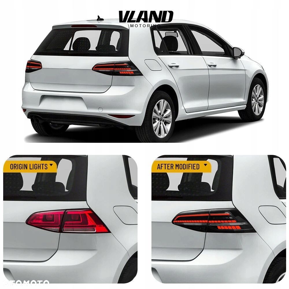 Lampy tylne kpl Vland Full LED Tuning 7.5 Gti look VW Golf VII 7 5g 12-20 - 12