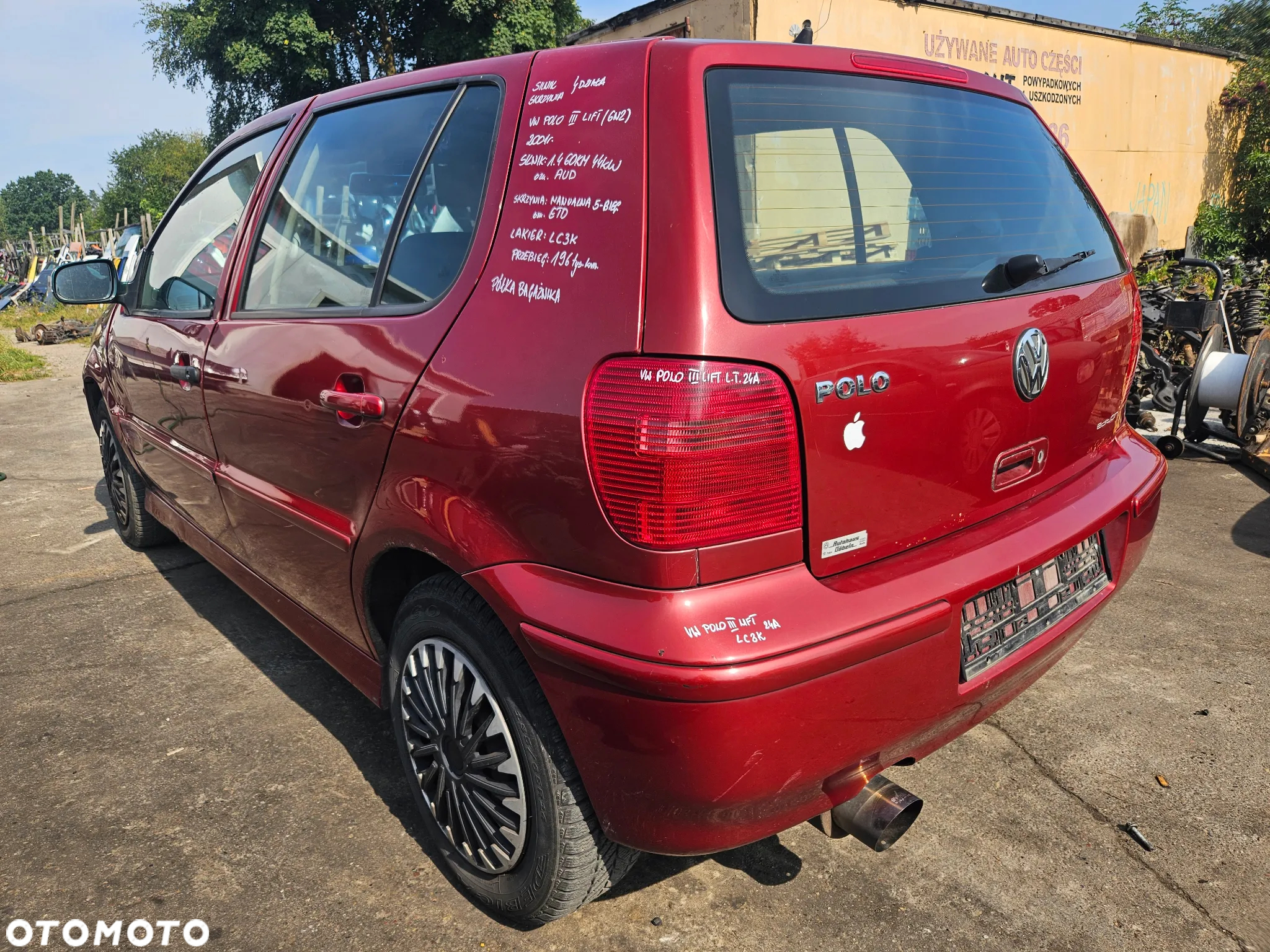 VW POLO III LIFT 6N2 ZDERZAK TYŁ TYLNY TYLNI LC3K - 13