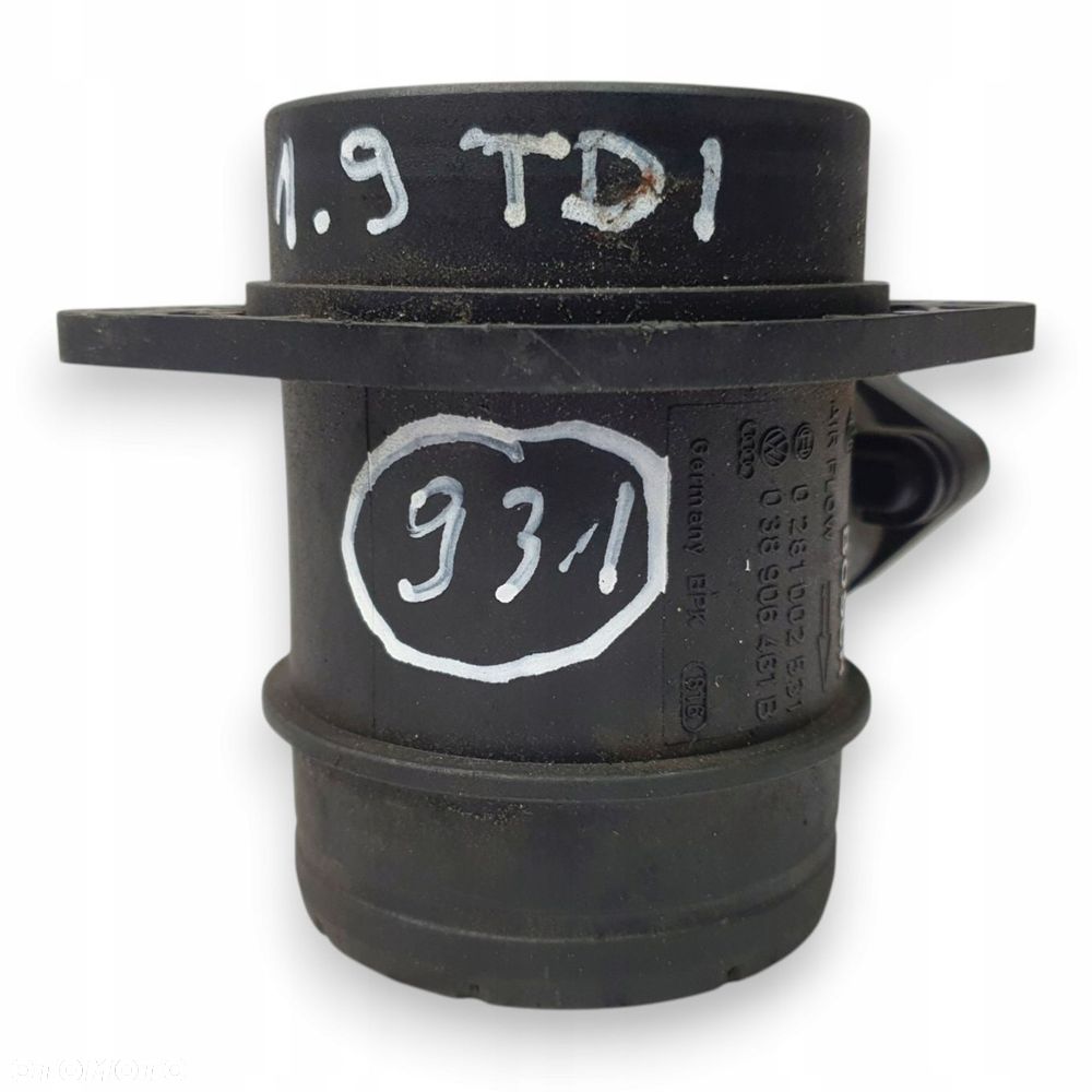 PRZEPŁYWOMIERZ Volkswagen Golf V Passat 1.9 TDI 038906461B Bosch - 1