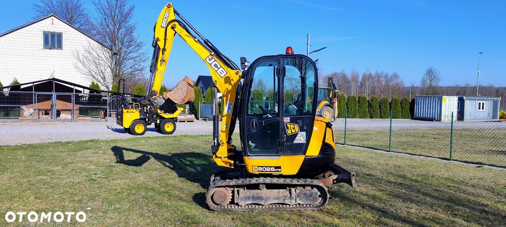 JCB JCB 8026 CTS mini Koparka 1317 MTG sprowadzona 3 łyżki szybkozłącze hydrauliczne piękny stan GOODBER 8025 - 4