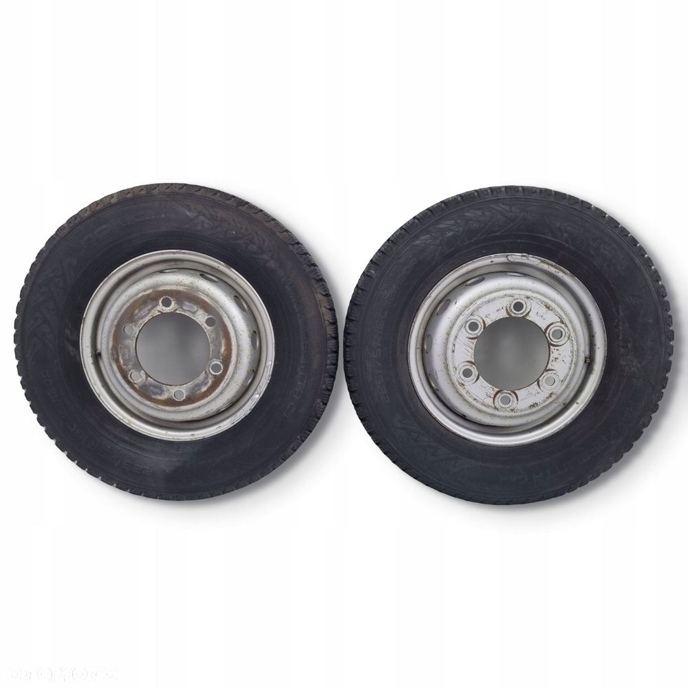 2X KOŁO ZAPASOWE zapas FELGA Iveco Daily 225/75 R16C 6x205 201080E Nokian - 1