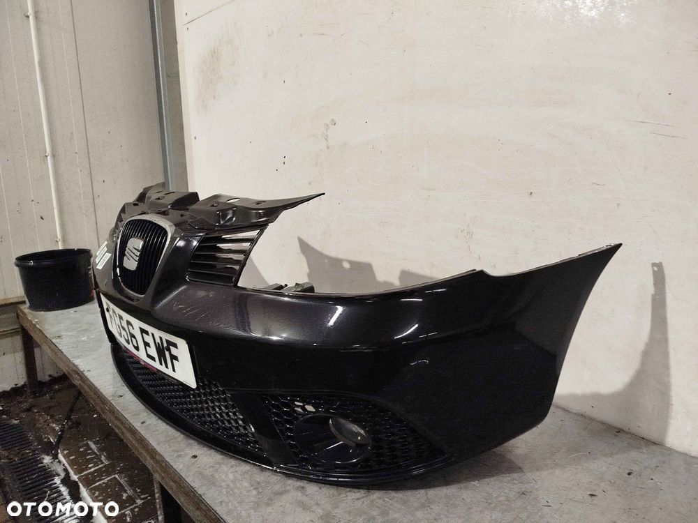 + ZDERZAK PRZÓD PRZEDNI SEAT IBIZA 3 III 6L FR LIFT FL SPORT LC9Z CZARNY HALOGENY - 3