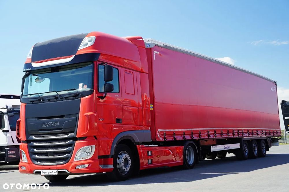 DAF XF 480 / ZESTAW / MEGA / SSC / + KRONE / FIRANKA / MEGA / OŚ PODNOSZONA / DACH PODNOSZONY / - 3