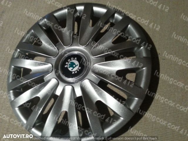 Capace roti SKODA r16  la set de 4 buc,Capace janata aliaj - 1