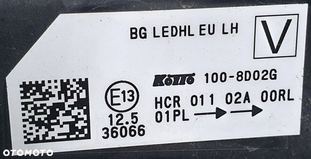 Nissan Qashqai Reflektor Lewy KOITO 100-8D02G - 7