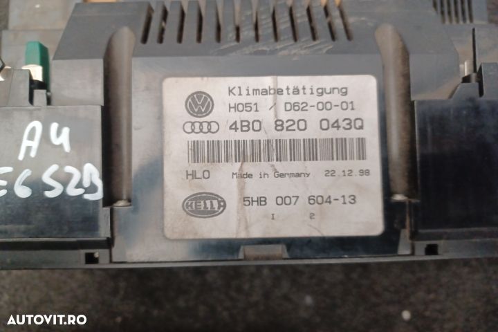 Comanda clima 4B0820043Q 4B0820043Q Audi A6 4B/C5 [1997 - 2001] wagon - 4