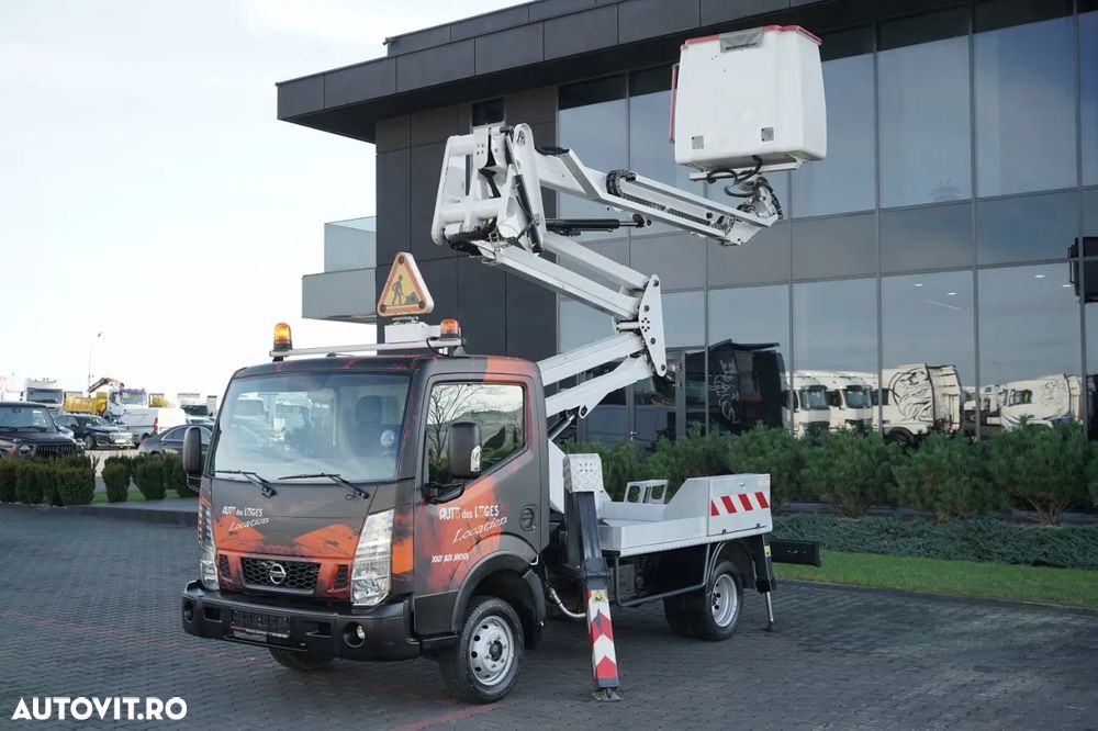 Nissan CABSTAR / ZWYŻKA 16,3 METRÓW / FRANCE ELEVATEUR /  BLIŹNIAK / UDŹWIG - 200 kg / 4 PODPORY / - 2