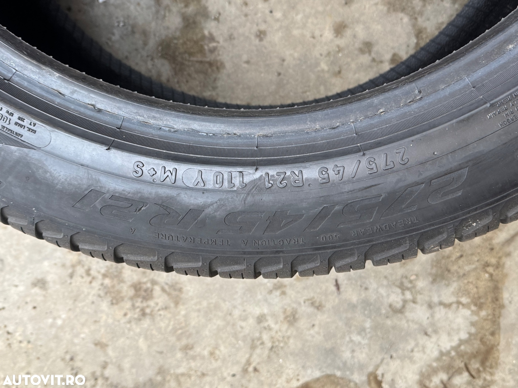 Vând 4 anvelope 275/45/21 Pirelli allseazon ca noi - 6
