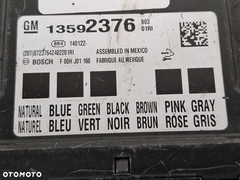 OPEL INSIGNIA A MODUŁ STEROWNIK KOMFORTU 13592376 - 3