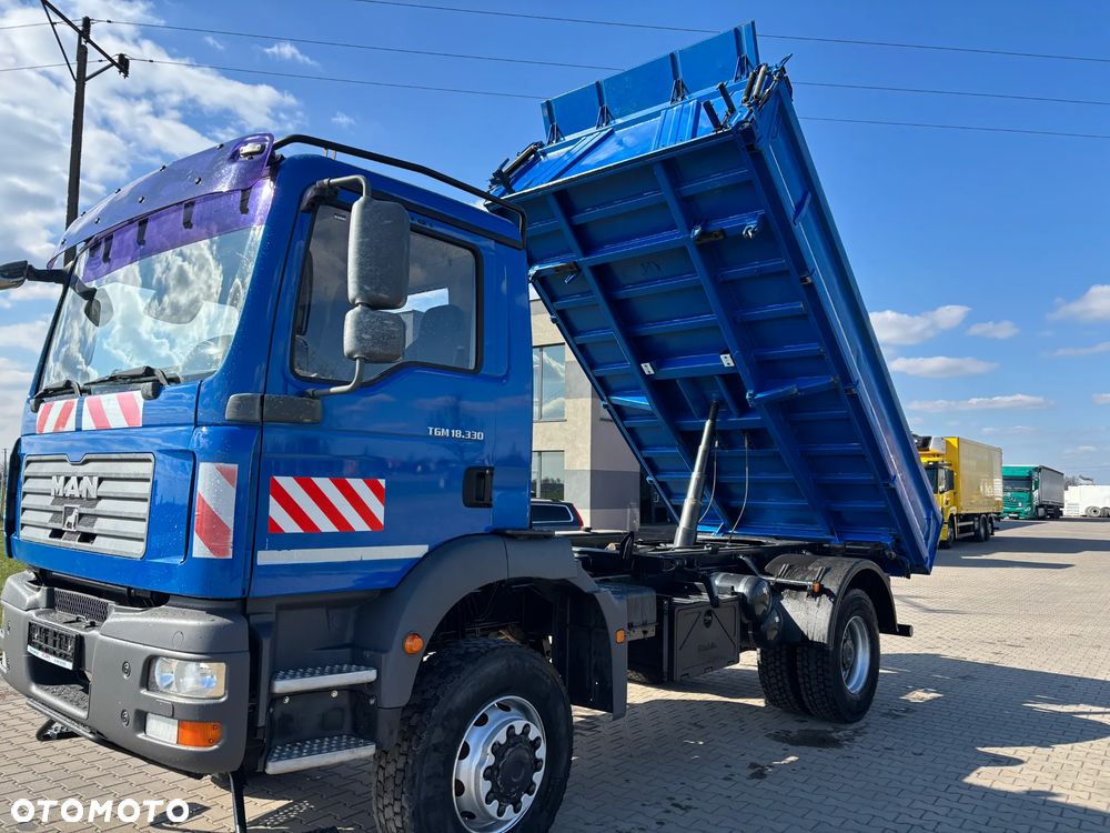 MAN TGM 18.330 4x4 stały napęd , Meiller wywrotka, hydraulika, blokady , reduktor (nie TGS, AXOR ) - 13