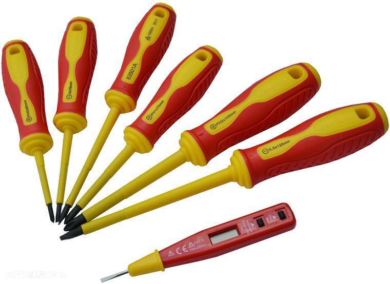 ZESTAW WKRĘTAKÓW WKRĘTAKI ELEKTRYCZNE PRÓBNIK 1000 - 1